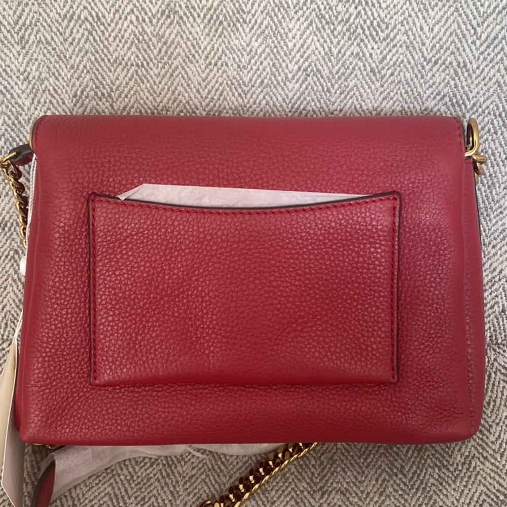 Tory Burch Kira Chain Crossbody Shoulder Pebble Leather Bag - Picture 11 of 12